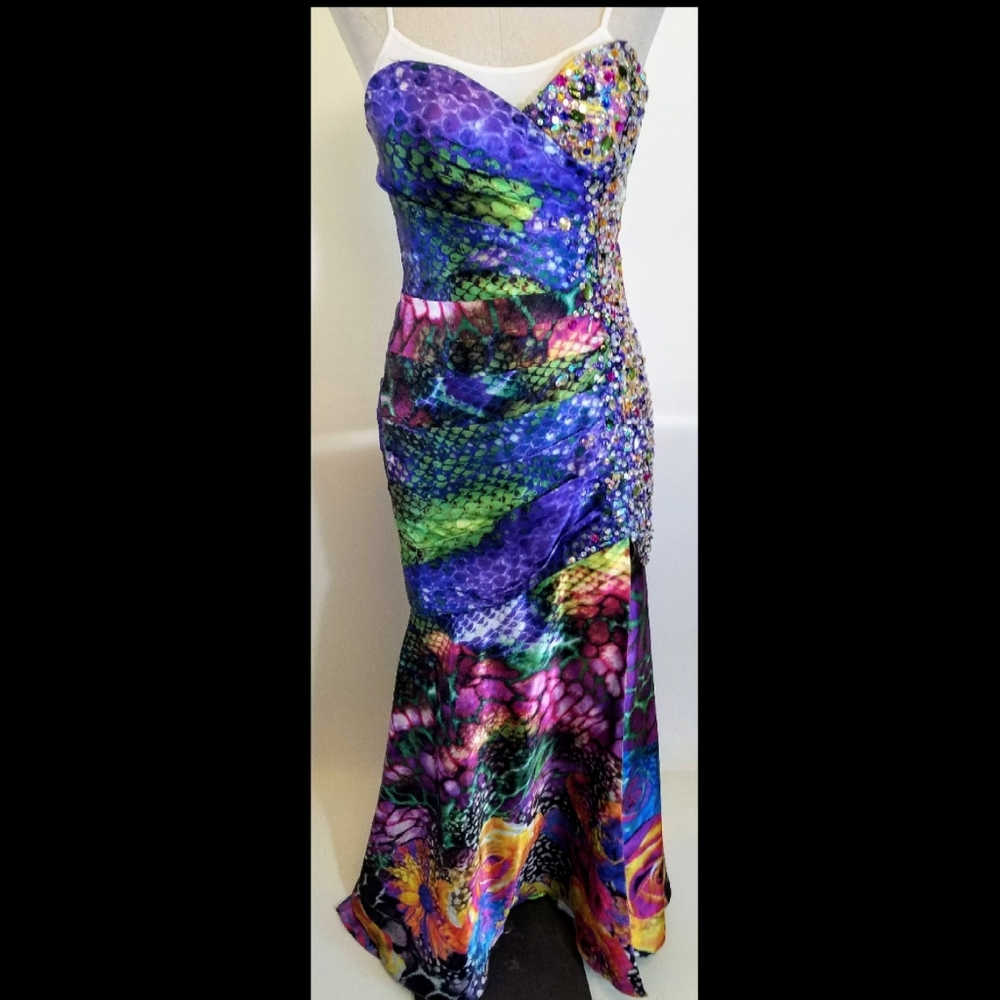 Jovani  Beaded Mermaid Evening dress.